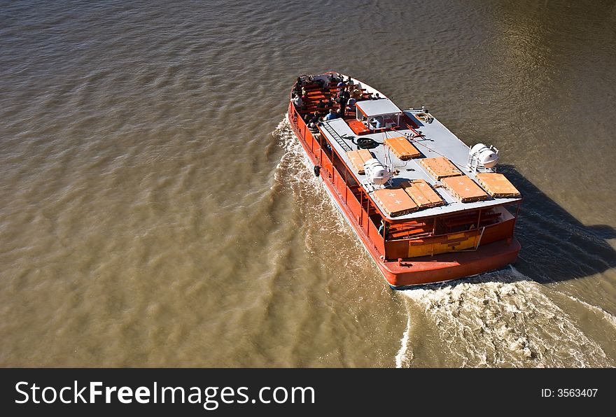 River boat on summer cruise