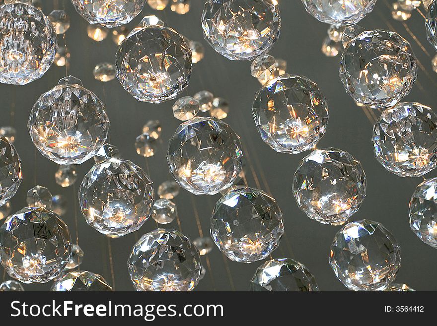 Bunch of diamond style luxury crystal balls. Bunch of diamond style luxury crystal balls