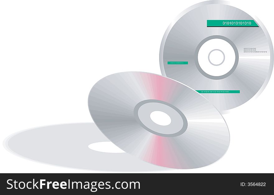Illustration of two Compact Disc