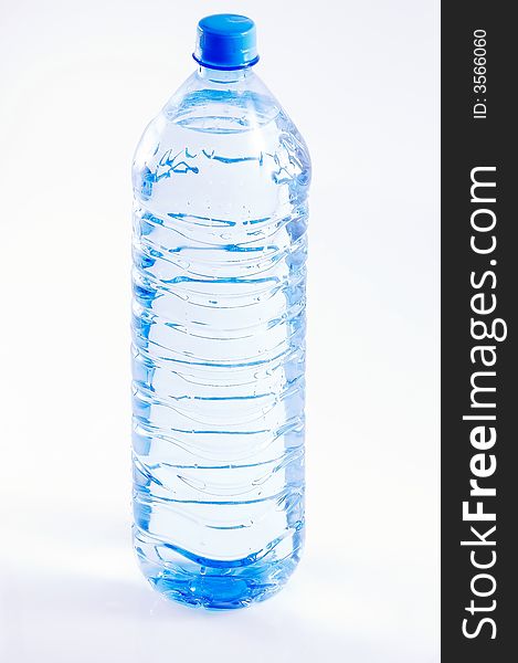 Bottle of water - on white background