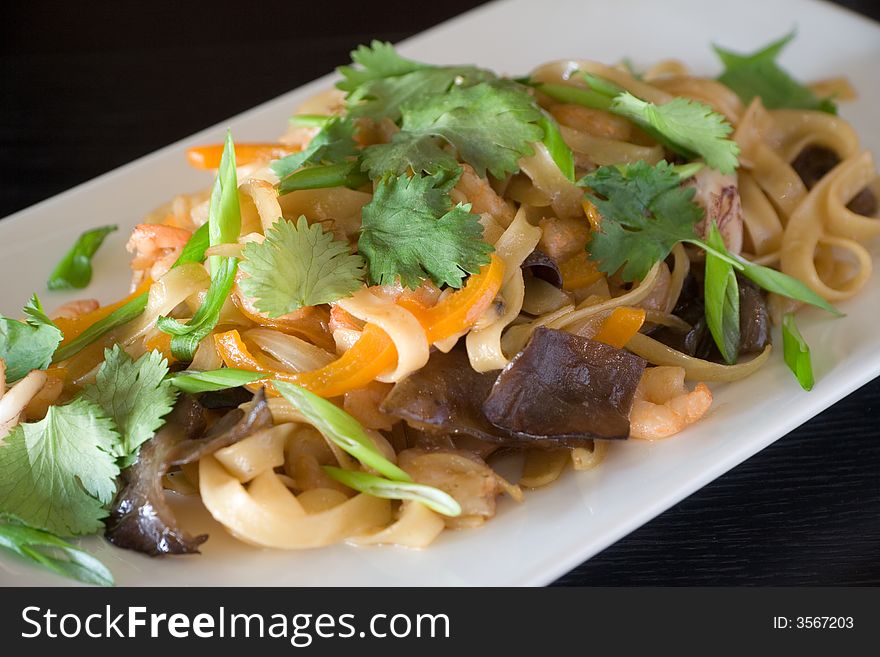 Chinese salad (close up image)