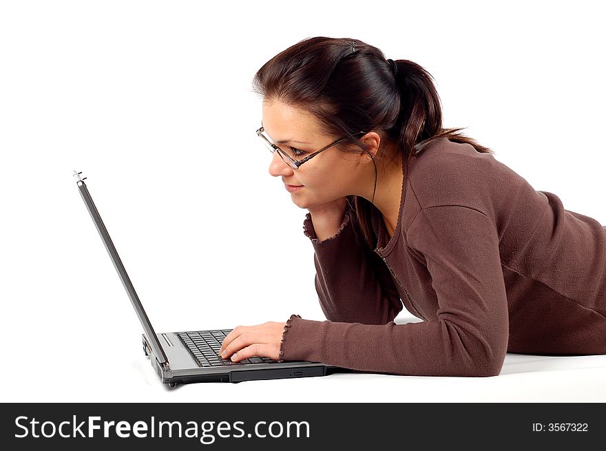 Woman Working On Laptop 14
