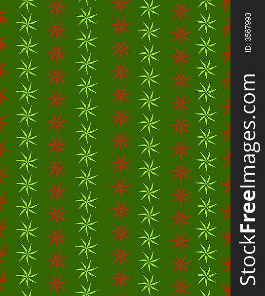 A background pattern featuring colorful poinsettia pinwheel Christmas flowers in retro colors - red, green. A background pattern featuring colorful poinsettia pinwheel Christmas flowers in retro colors - red, green