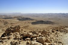 Ramon Crater In Negev Desert. Stock Photography