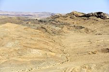 Ramon Crater In Negev Desert. Royalty Free Stock Photography Ramon Crater In Negev Desert. Royalty Free Stock Photography