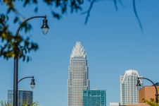 Charlotte City Skyline Autumn Season Stock Photos Charlotte City Skyline Autumn Season Stock Photos