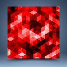 Red Geometric Abstract Background Stock Photos