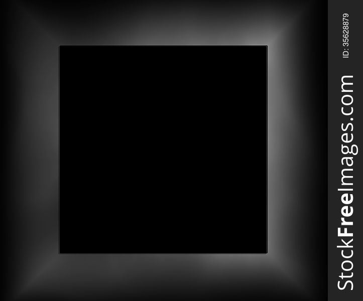 Empty picture frame, geometric cube art background. Empty picture frame, geometric cube art background