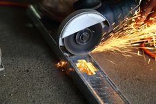 Cutting Metal Royalty Free Stock Photo Cutting Metal Royalty Free Stock Photo
