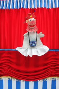 Clown On Stage Royalty Free Stock Images