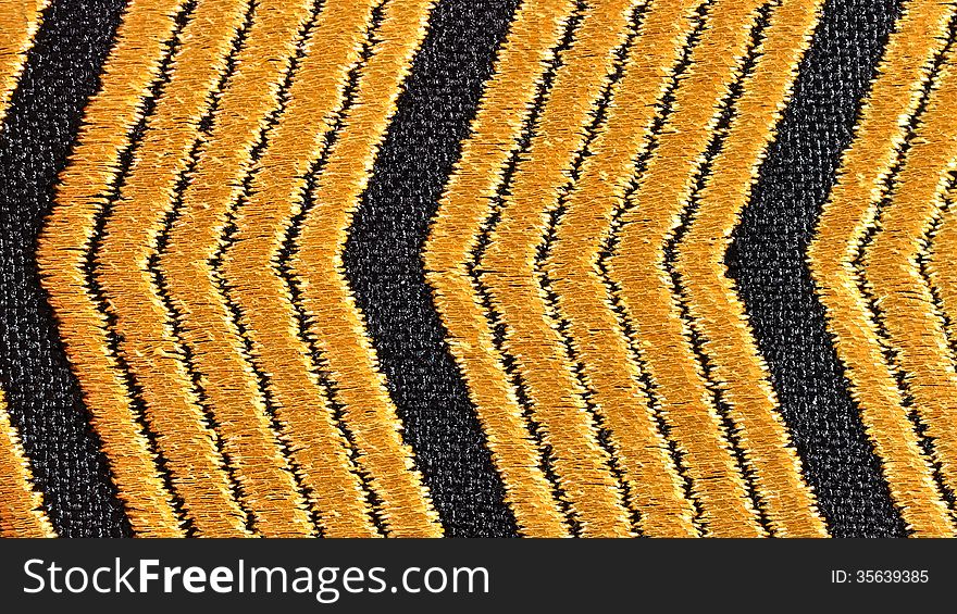 Detail of striped fabric