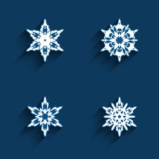 Snowflake Icons Set Stock Images Snowflake Icons Set Stock Images