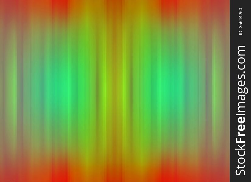 Red and green background with blurred stripes
