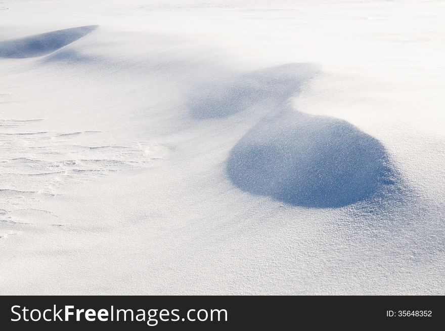 Fresh snow background - snow dunes