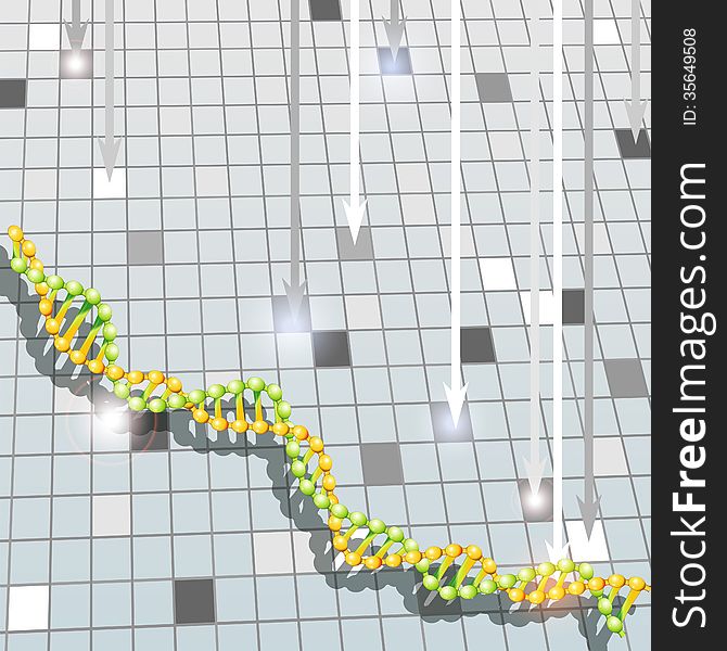 Medical background with DNA