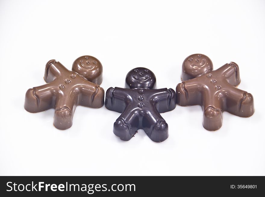 Chocolate shaped like a man, handmade chocolate. Chocolate shaped like a man, handmade chocolate
