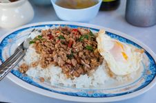 Rice With Stir Fried Royalty Free Stock Photos Rice With Stir Fried Royalty Free Stock Photos