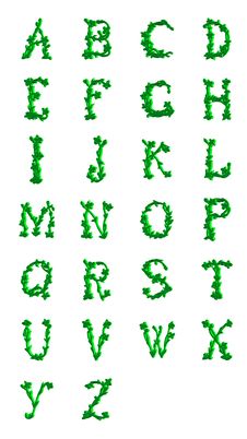 Green Letters Royalty Free Stock Photo