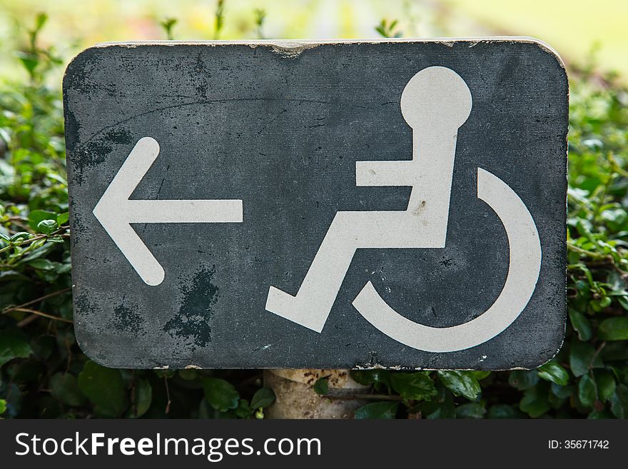 Wheelchair sign