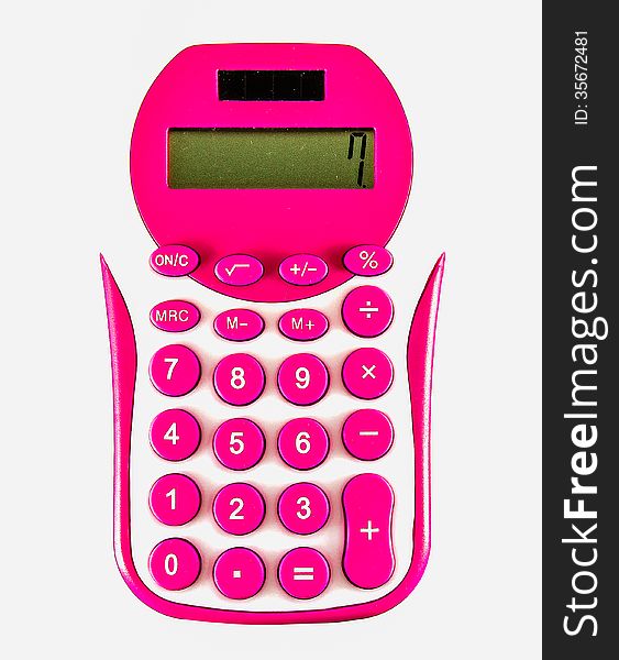 Pink calculator