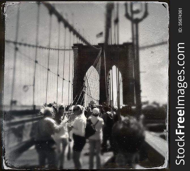 Brooklyn Bridge - Retro