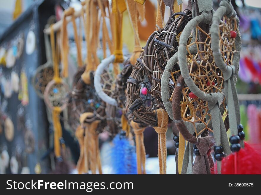 Native Crafts And Art Beautiful Dreamcatchers In Market