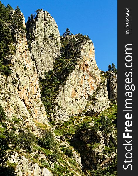 Beautiful mountain peaks in Spain (Pyreness)