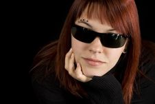 Girl Wearing Sunglasses Stock Photography Girl Wearing Sunglasses Stock Photography
