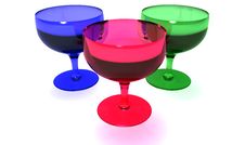Colorful Glasses Stock Images