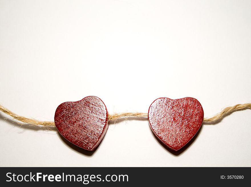 Hearts connected to each other