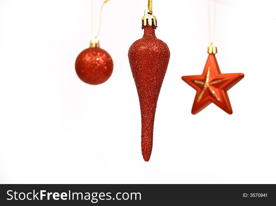 Christmas star on a white background