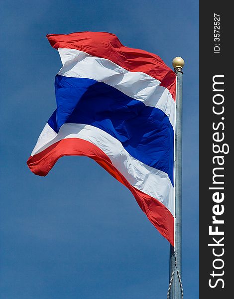 Image of waving Thai flag