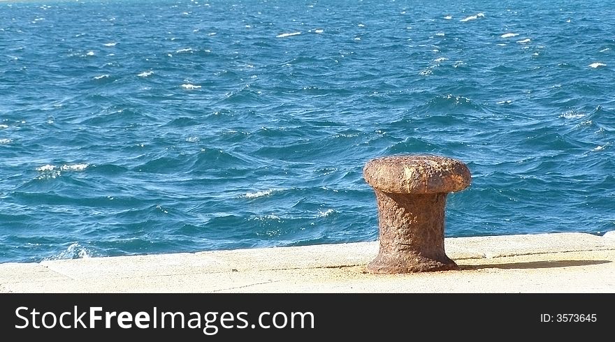 Pier And Windy Sea