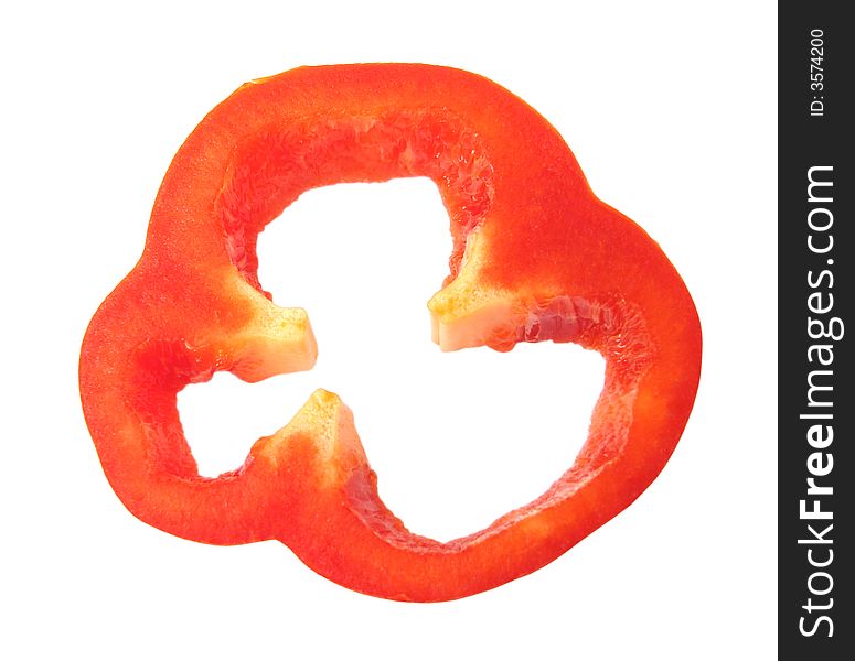 Piece of red pepper