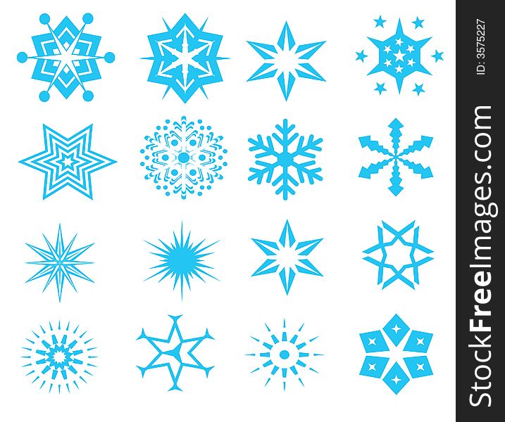 Blue Snowflakes