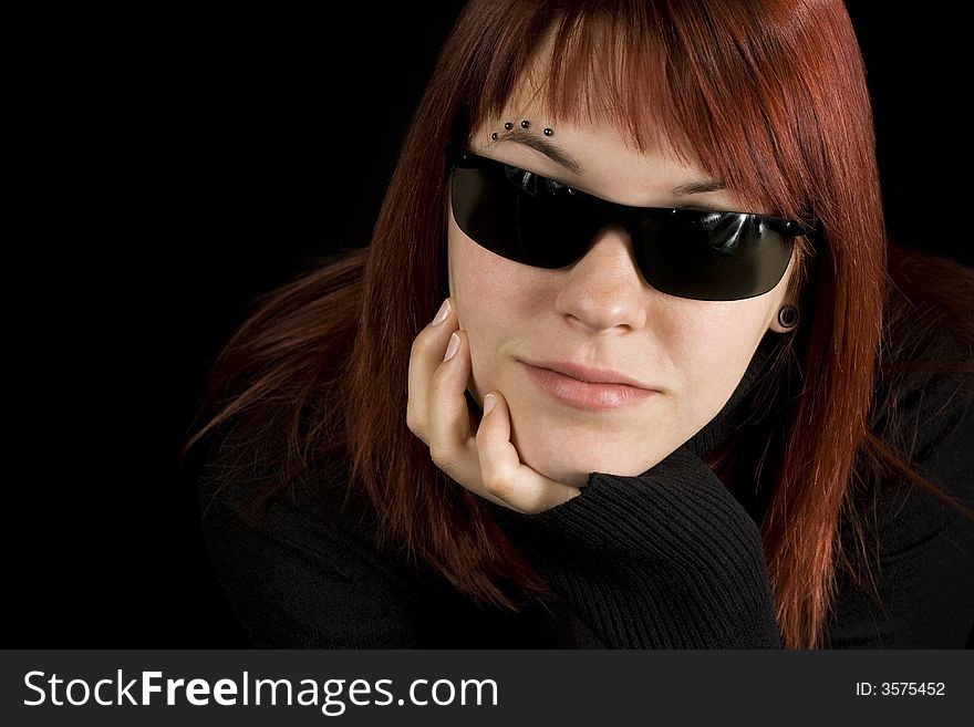 Girl Wearing Sunglasses