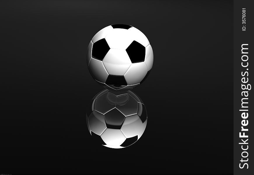 Soccer ball isolated on Black. Soccer ball isolated on Black