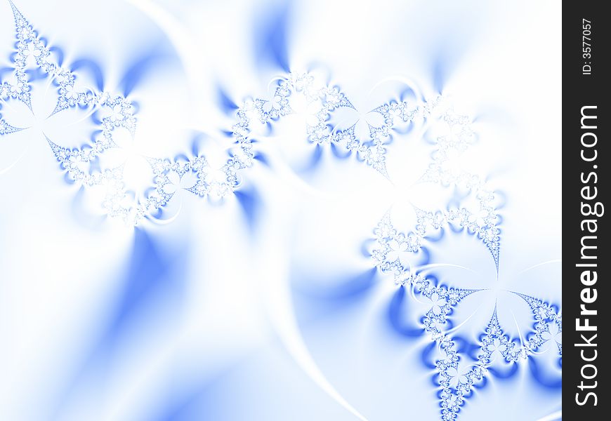 Winter fantasy. Illustration of abstract  ice-flowers. Winter fantasy. Illustration of abstract  ice-flowers