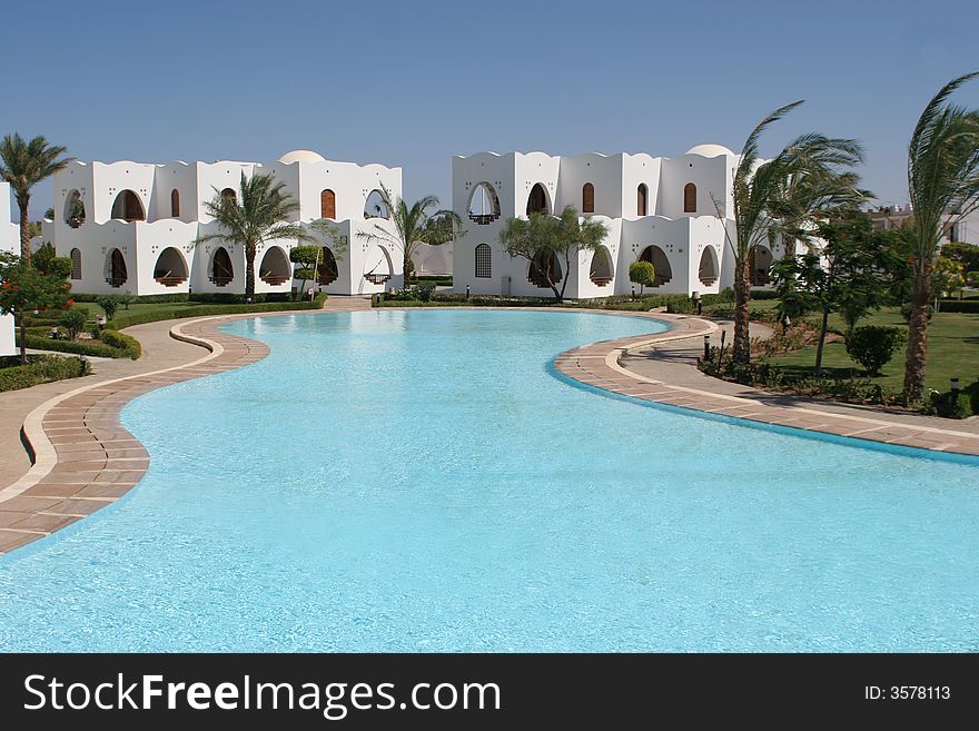 Pool in hotel in Egypt