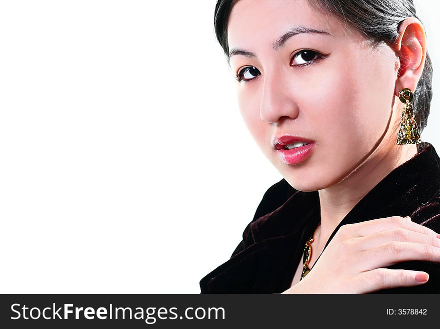 Image of a beautiful young asian woman. Image of a beautiful young asian woman