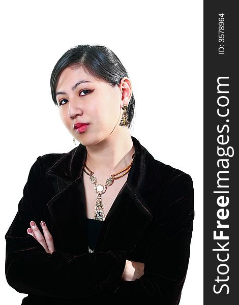 Portrait of a young asian woman. Portrait of a young asian woman