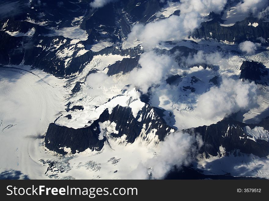 Glacier viewed above