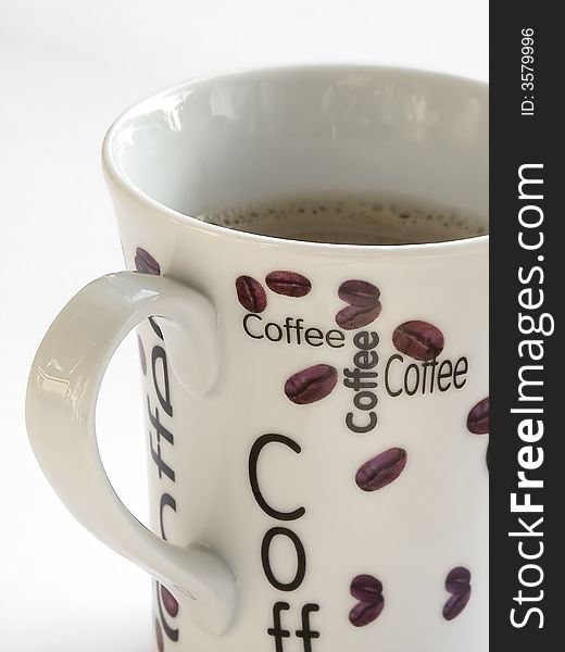 Coffee Cup With Beans