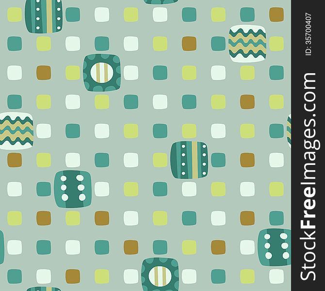 Seamless Geometric Background Of Squares