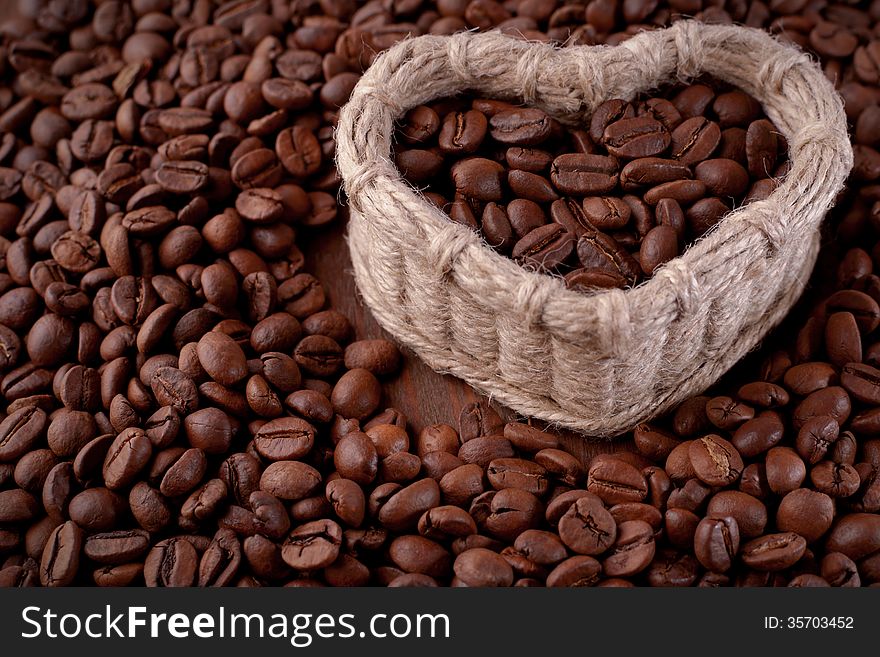 Coffee Beans On The Table