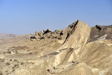Ramon Crater In Negev Desert. Royalty Free Stock Photo