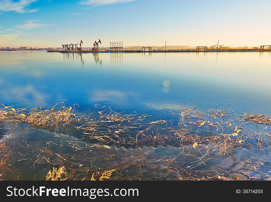 The photo taken in China's heilongjian province daqing city,chenjiadayuan lake.The time is November 21, 2013.After snow. The photo taken in China's heilongjian province daqing city,chenjiadayuan lake.The time is November 21, 2013.After snow.