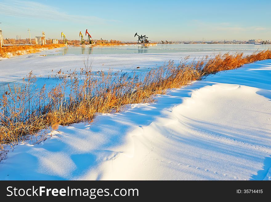 The photo taken in China's heilongjian province daqing city,chenjiadayuan lake.The time is November 21, 2013.After snow. The photo taken in China's heilongjian province daqing city,chenjiadayuan lake.The time is November 21, 2013.After snow.