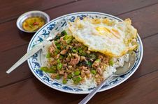 Stir Fried Pork With Basil Stock Images Stir Fried Pork With Basil Stock Images