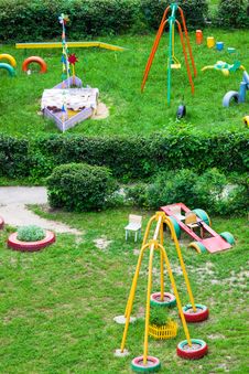 Playground For Children Stock Image Playground For Children Stock Image